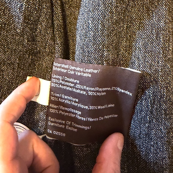 Vintage Danier chocolate brown full-length Italian leather coat NWOT - Picture 10 of 15